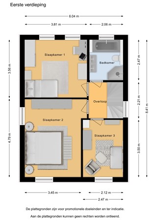 Floorplan - Blockmekerstraat 14, 4921 SR Made